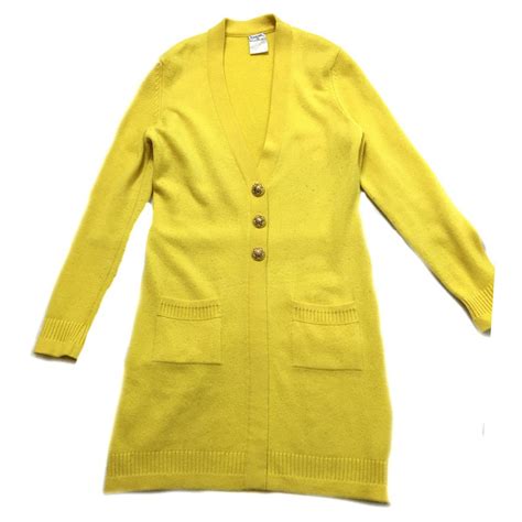 gilet chanel jaune|pullover chanel femme.